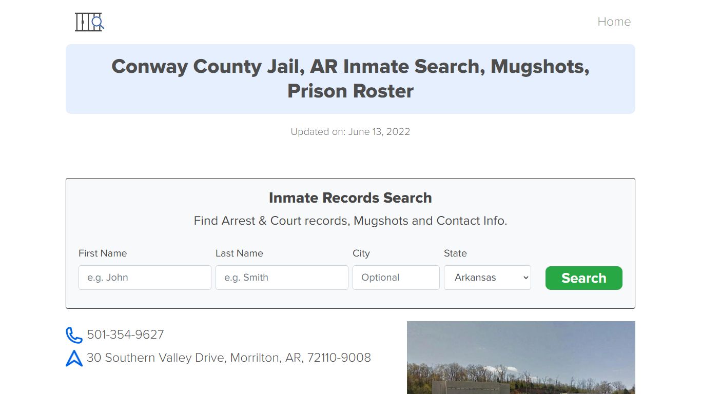 Conway County Jail, AR Inmate Search, Mugshots, Prison ...